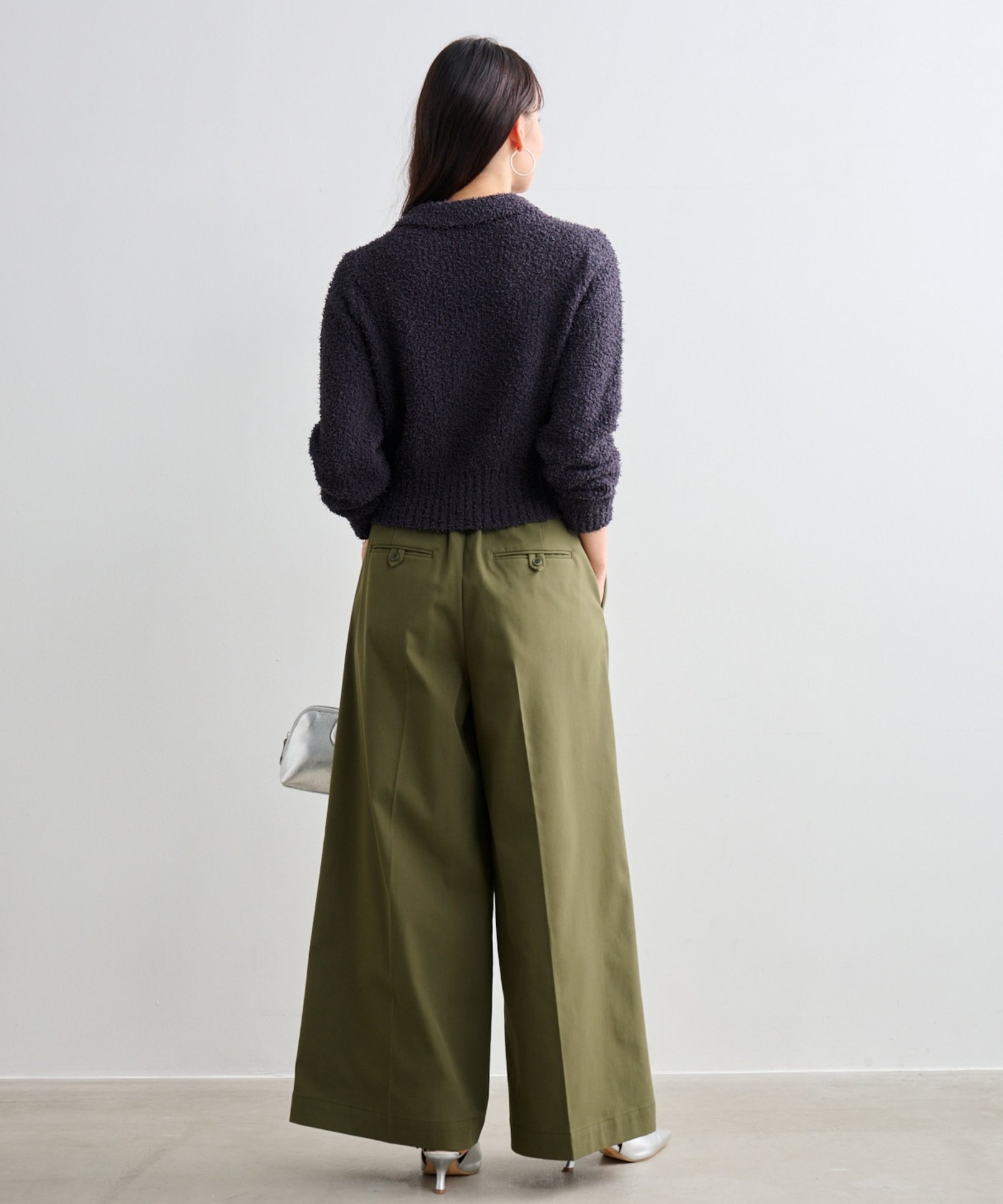 ブークレー衿付きニットカーディガン｜Stola.（ストラ）公式通販サイト