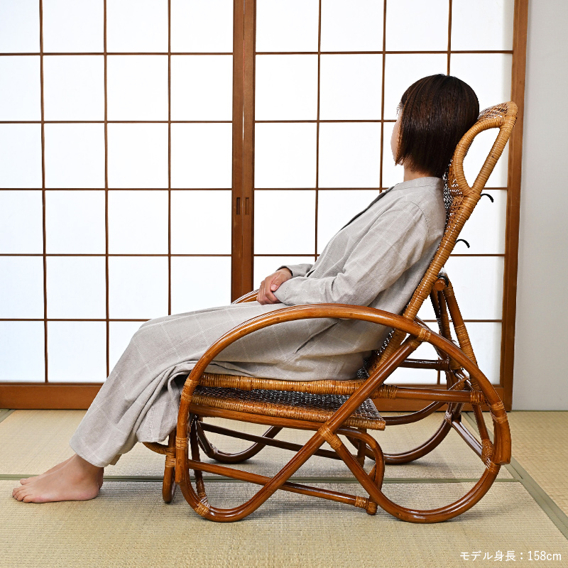 M707HR ラタン リクライニングチェア | 【SR-net】Sunflower Rattanの