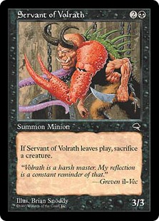 ヴォルラスの召使い/Servant of Volrath》[TMP] 黒C | 日本最大級 MTG