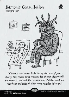 ハロー・Foil】(031)□ボーダーレス□《Demonic Consultation》[SLC