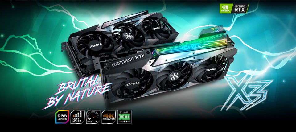 Buy Inno3D GeForce RTX 3070 iCHILL X3 LHR 8GB [C30703-08D6X