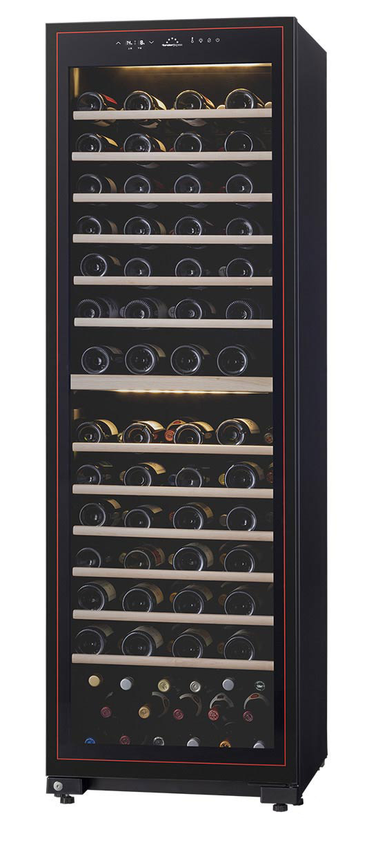 FJC-366GD(BK) カジュアルプラス セラー [ガラス扉/右開き/169本収納