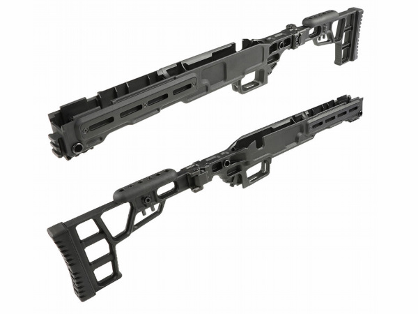 MAPLE LEAF :マルイVSR-10用 MLC-S2 ライフルストック BK (mpl-mlc-s2