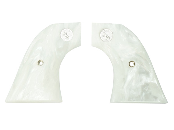 タナカワークス: グリップ COLT SAA.45 パール調 純銀メダリオン入り