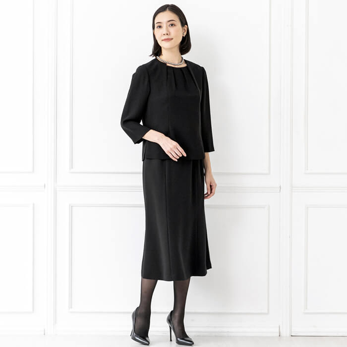 洗える｜前開きブラウス 13号・ブラック｜東京ソワールオンラインストア