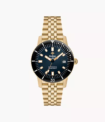 Compression Diver 18K Gold-Plated Watch ZO9308 - Zodiac Watches®