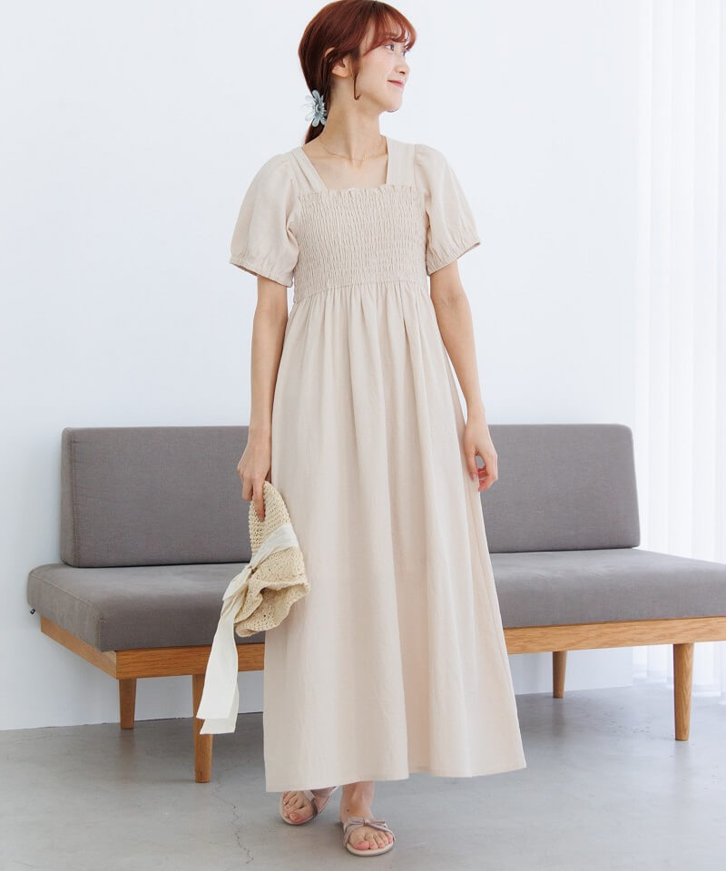 40%OFF】summery puff onepiece～ｻﾏﾘｰﾊﾟﾌﾜﾝﾋﾟｰｽ | flower／フラワー