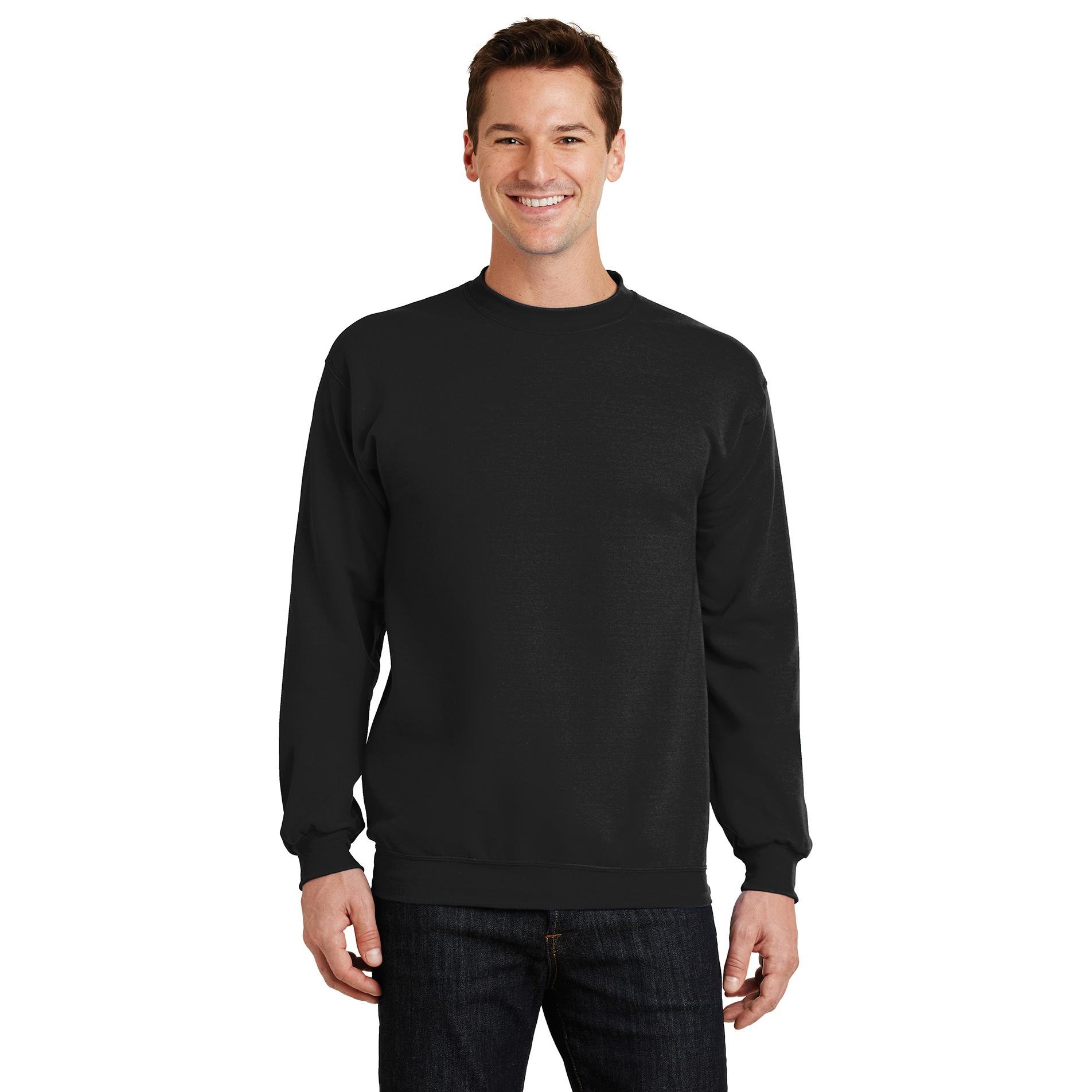 Port & Company PC78 Core Fleece Crewneck Sweatshirt - Jet Black