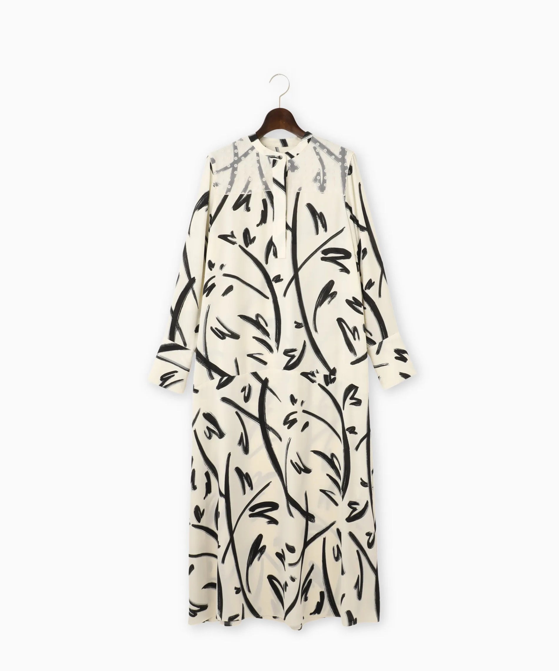 アートプリントロングワンピース – FACE SANS FARD