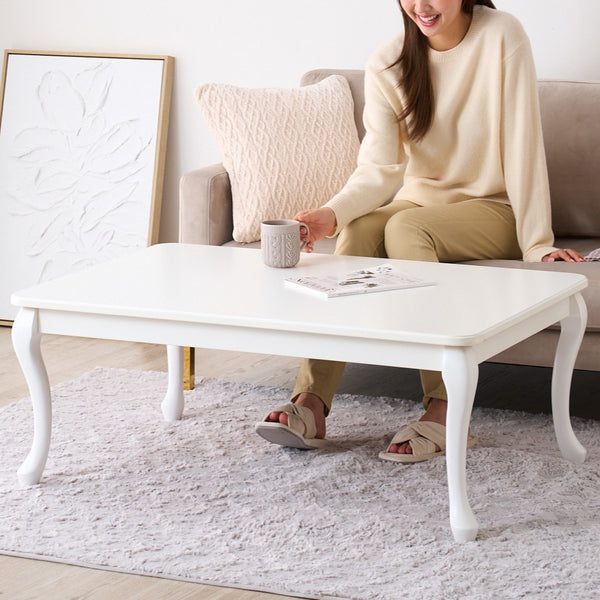 オンラインショップ限定】シャトン こたつテーブル L ホワイト 1050