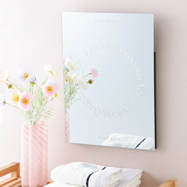 グラフィック ウォールミラー ホワイト | Francfranc（フランフラン