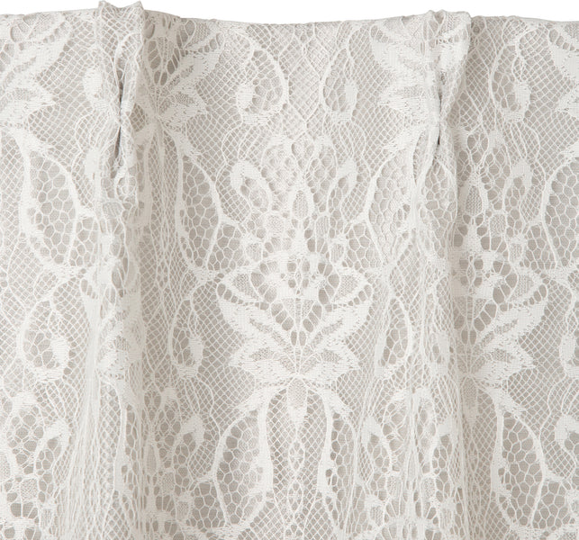 ドレッシー×スペイシア ダブルカーテン ホワイト H1780×W1000（レース