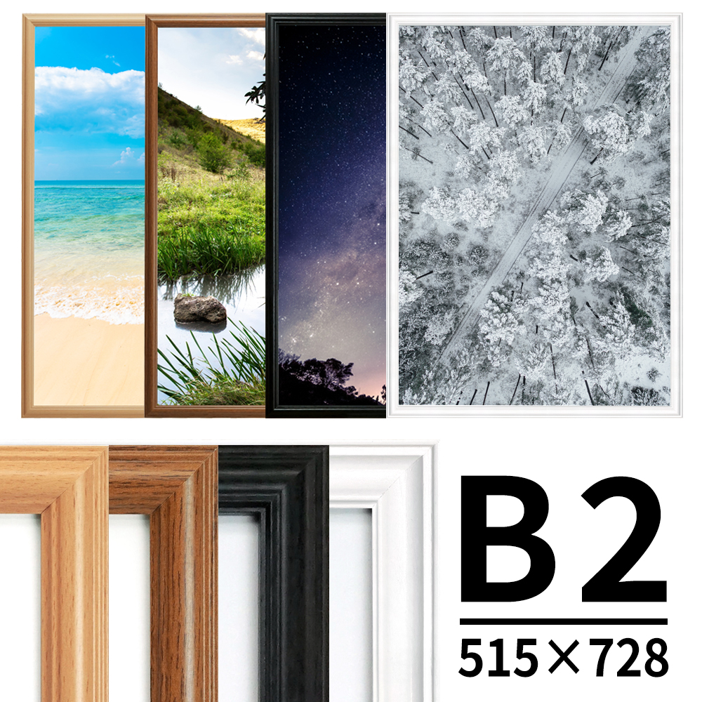 FREMIA / 木彫 Vポスター額 B2サイズ【送料無料】