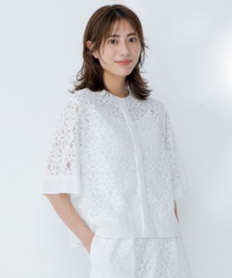 自由区(ジユウク)のフラワータイルレース ブラウス通販 | 集英社HAPPY