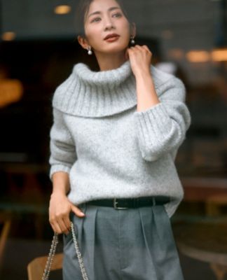 23区(ニジュウサンク)の【洗える】エアリーベビーアルパカ ボリューム