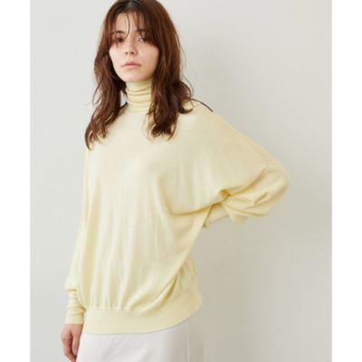 Whim Gazette(ウィム ガゼット)の天竺タートルニットプルオーバー通販