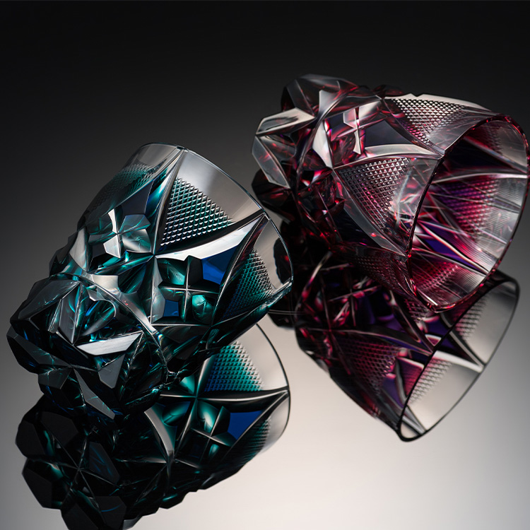 島津薩摩切子】二色タンブラー C-213 | 藤巻百貨店