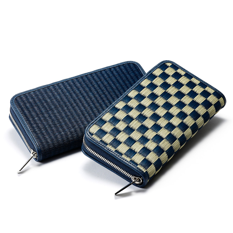 織田畳店】藤巻百貨店別注 雛（Hiina）シリーズ 本い草ラウンド財布