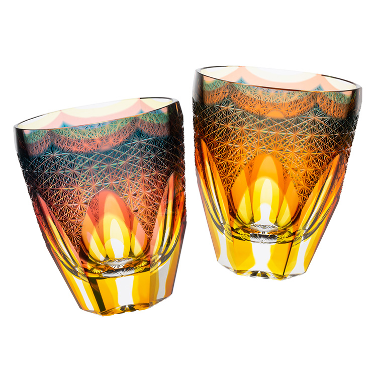 大阪切子 安田ガラス工房】切子盃「一天」 | 藤巻百貨店