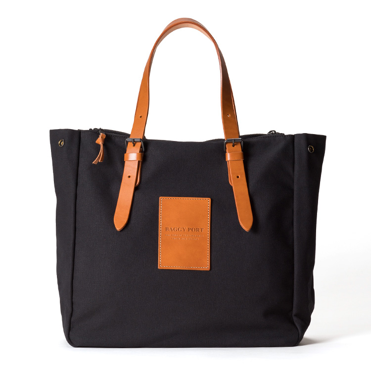 BAGGY PORT】BLACK帆布 3ルームビッグトート YNM-410N | 藤巻百貨店