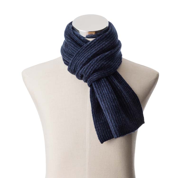 UTO】カシミヤ100％ 7ゲージ両畦編みマフラー | 藤巻百貨店