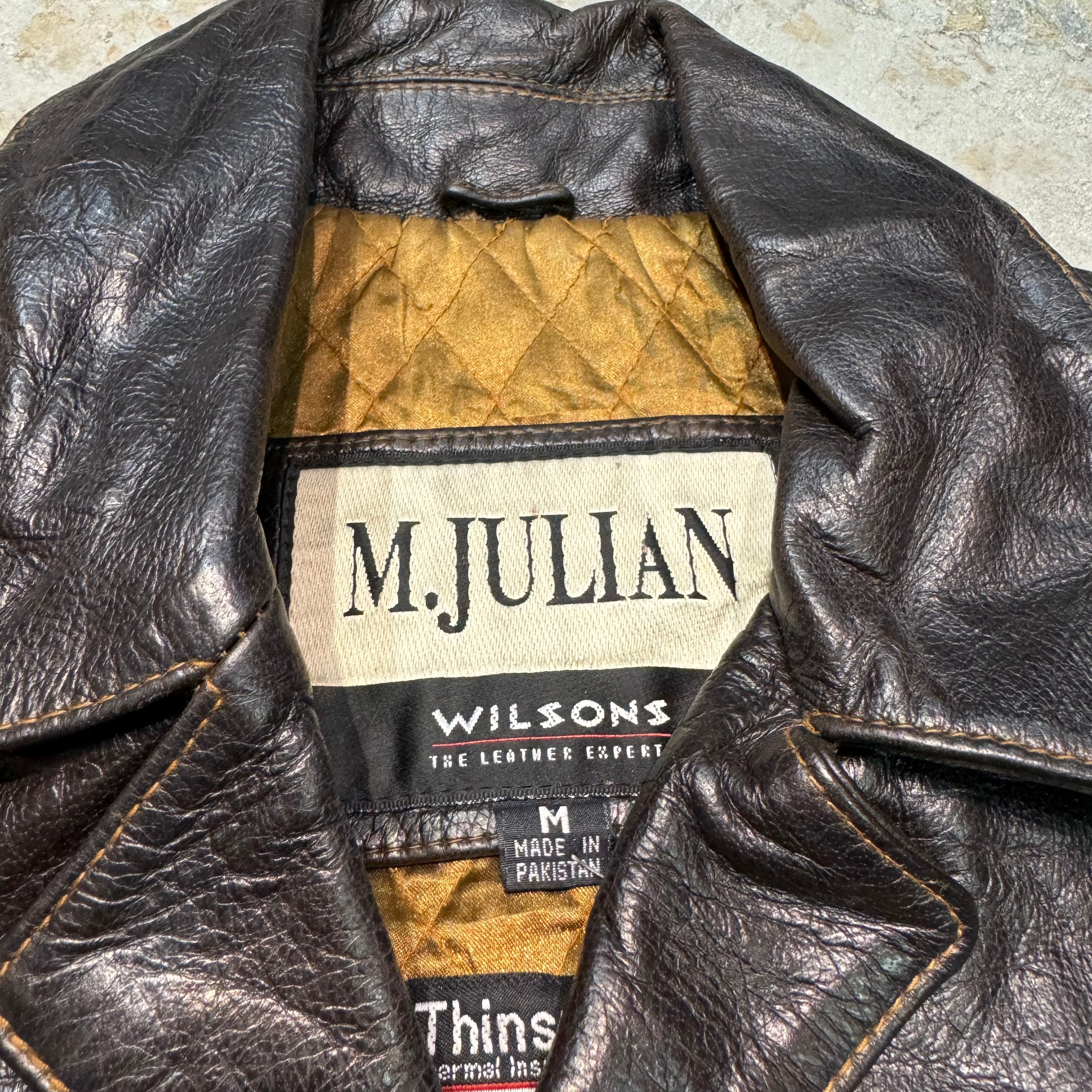 古着 M.JULIAN WILSONS/ウィルソンズレザー/フロントボタンハーフ