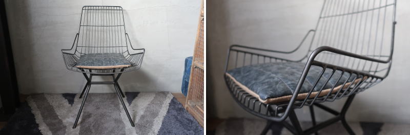 スチールメッシュチェア｜インダストリアルデザイン家具｜PLUS D