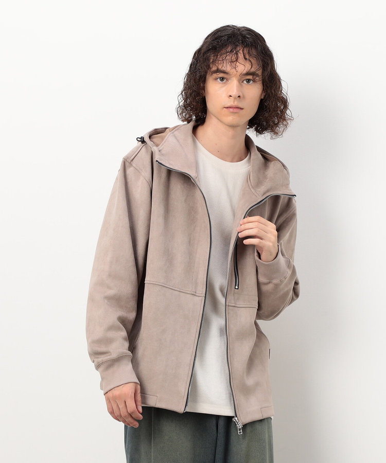 カットスエードダンボール ブルゾン（55-21CM34-205）｜パープル