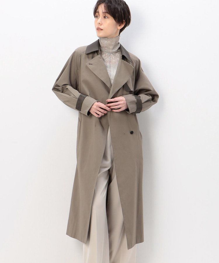 コットンサテン トレンチコート（01-12MA01-202）｜K.T キヨコ タカセ