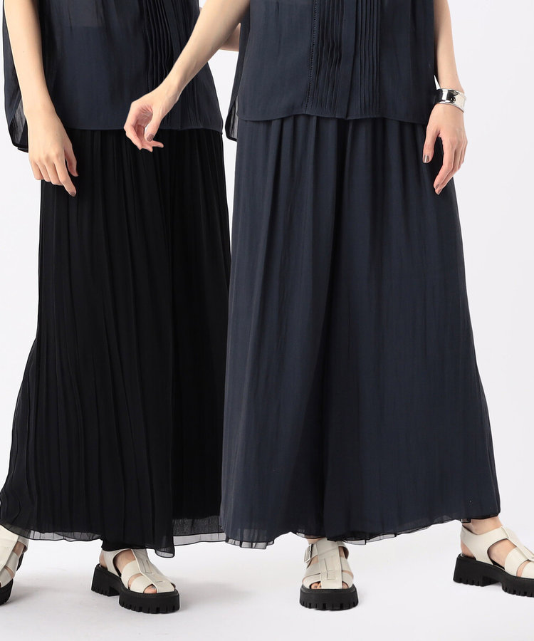 セットアップ対応/リバーシブル】スプリットジョーゼット シフォン