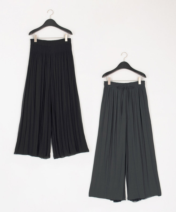 セットアップ対応/リバーシブル】スプリットジョーゼット シフォン