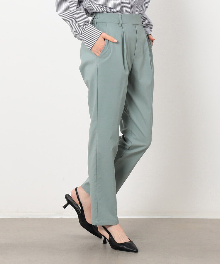 美しいベーシックパンツ】ストレッチテーパードパンツ（38-52PK56-205