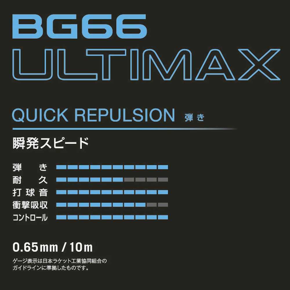 YONEXバドミントン ガット アルティマックス BG66UM [10mタイプ] 0.65