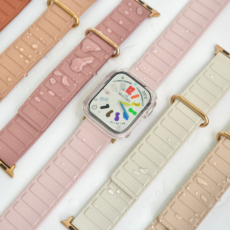 防水・マグネット式」淡色カラーのシリコンバンド – gaacal