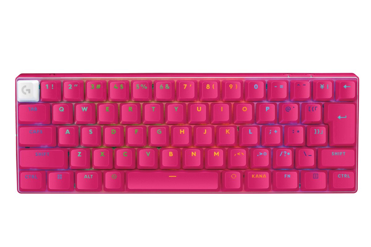 ロジクールG、初の60％ミニサイズ・ゲーミングキーボード「PRO X 60