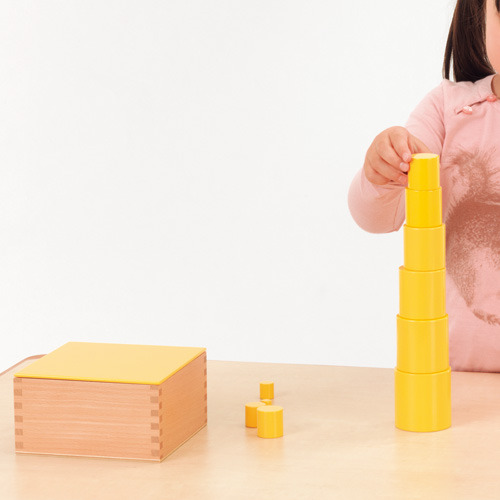 モンテッソーリ教具 感覚教育|色つき円柱（セット） <Nienhuis社製