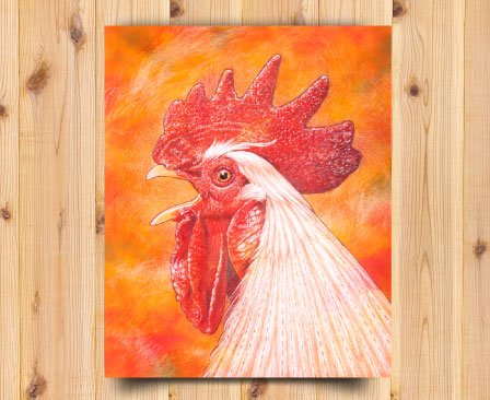 値下げ 原画 カラス 鳥 動物画 絵画 アクリル画 現代アート 細密画