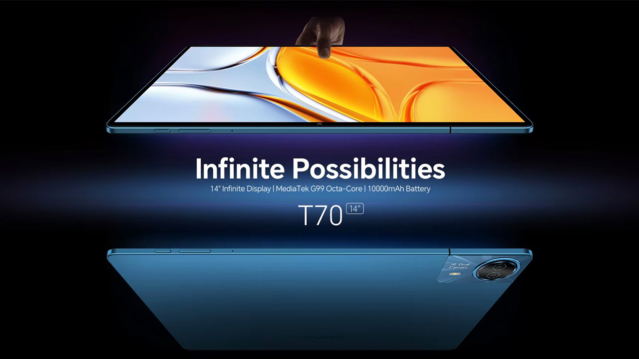 Helio G99で14型の巨大タブ「Teclast T70」が出たのでスペックを調べて