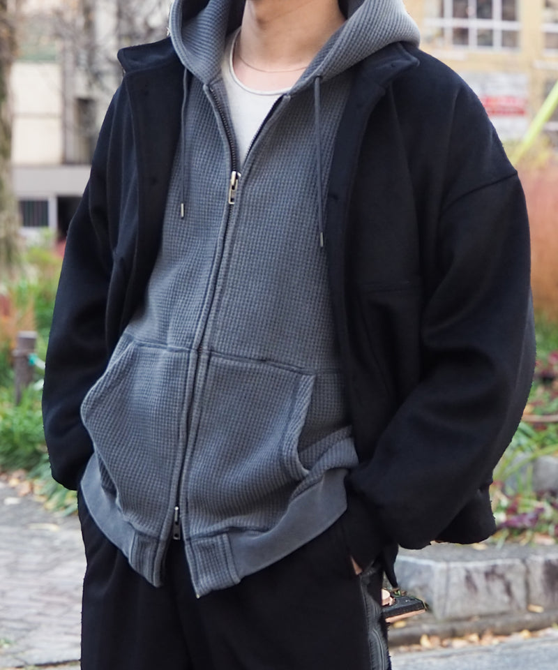 EGO TRIPPING エゴトリッピング / WARBBLE ワッフルパーカー ファー