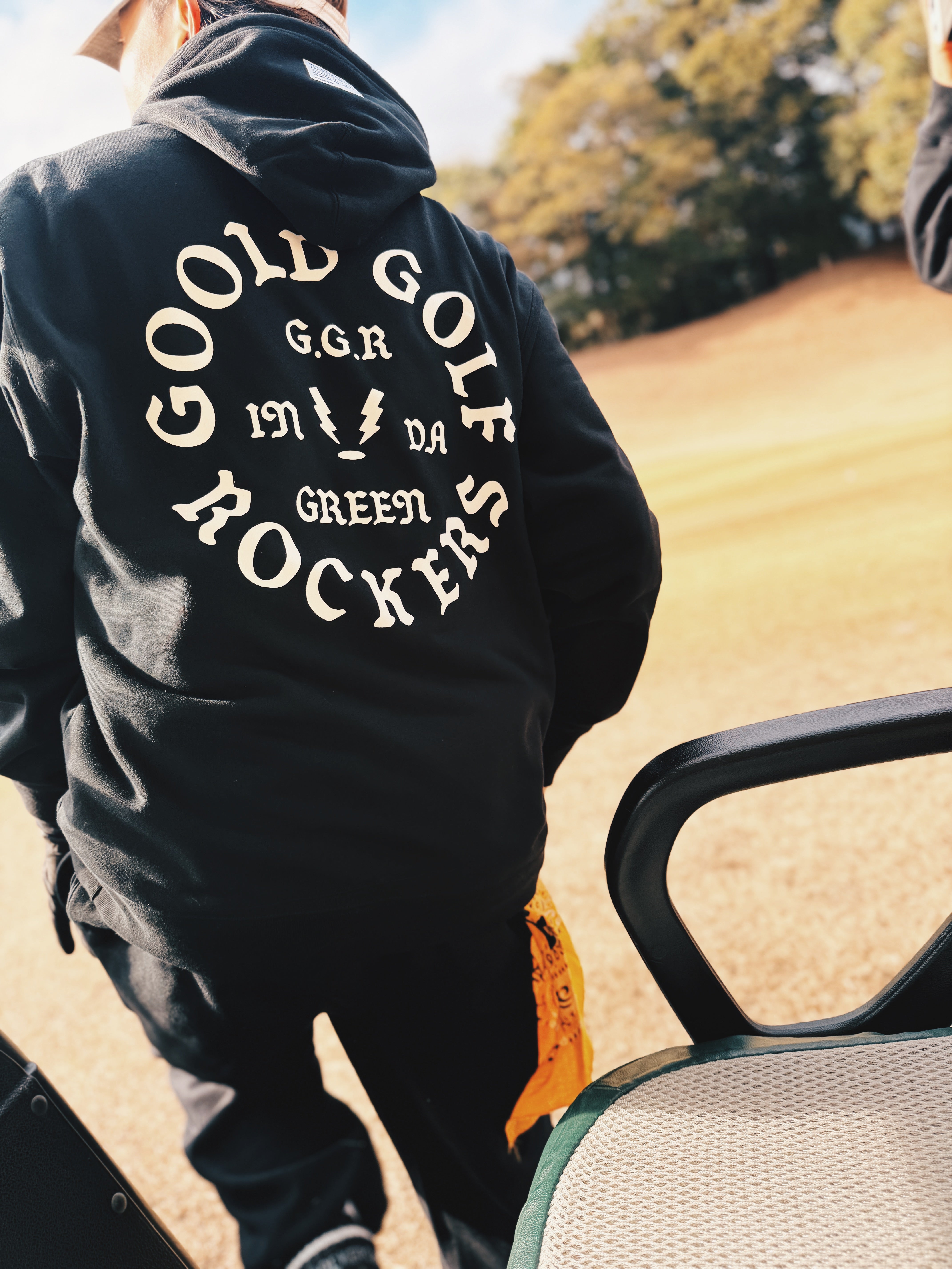 OG LOGO CORDURA®︎ HOODIE BLACK – GOOLD GOLF ROCKERS