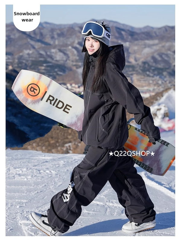 Qoo10] スノボウェア 2025 上下セット メン