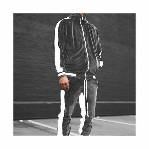 Qoo10] ベロア セットアップ メンズ ジャージ