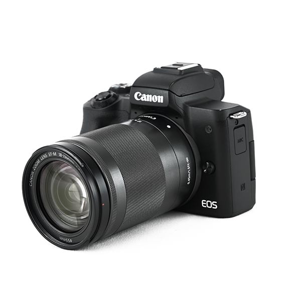キヤノン ミラーレス一眼カメラ EOS Kiss M ブラック レンズキット(EF