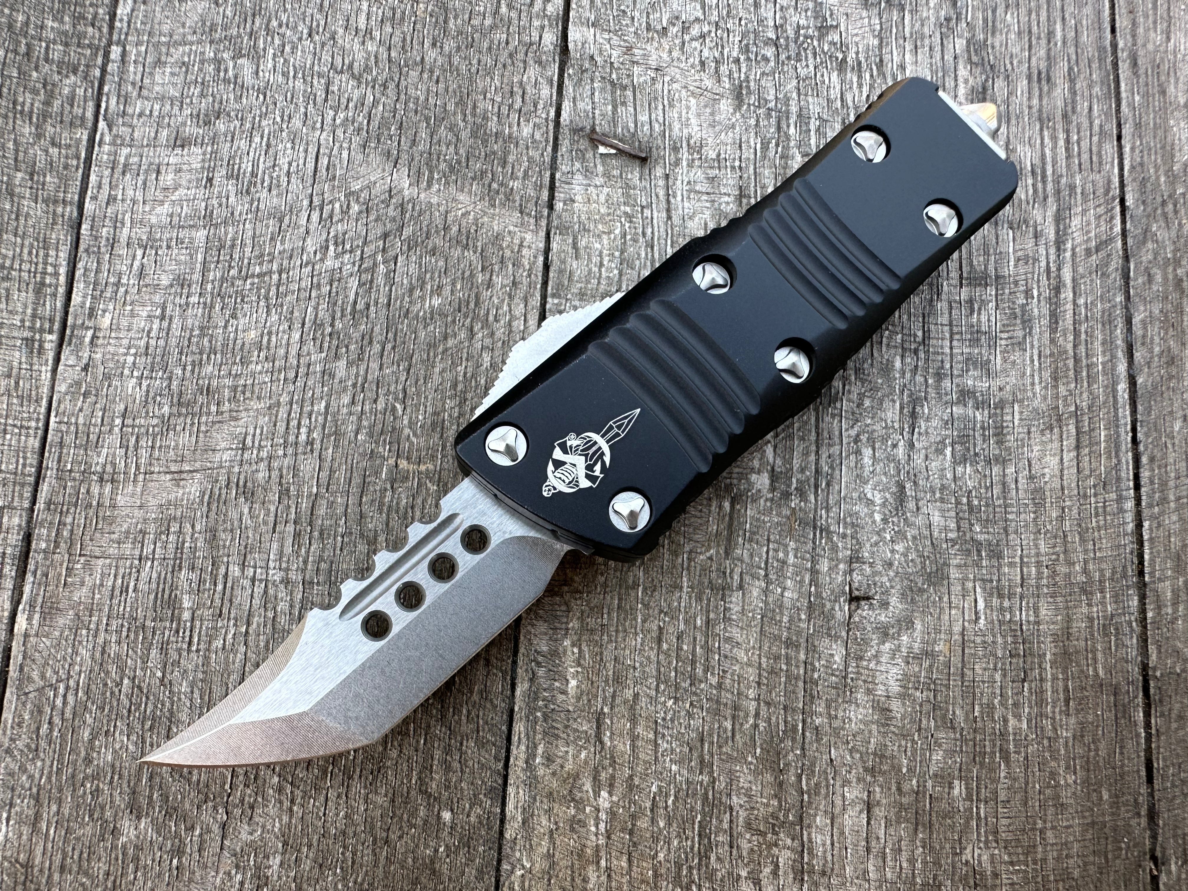 Microtech 819-10S Signature Series Troodon Mini OTF AUTO 1.99
