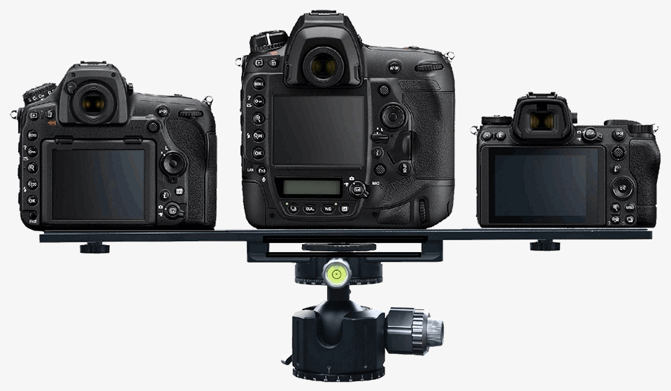 カメラ3台をセットできるプレートにアルカスイス互換タイプが登場「U.N