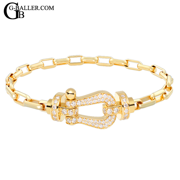 FRED フレッド フォース10 リンクチェーン ブレスレット 18K イエロー