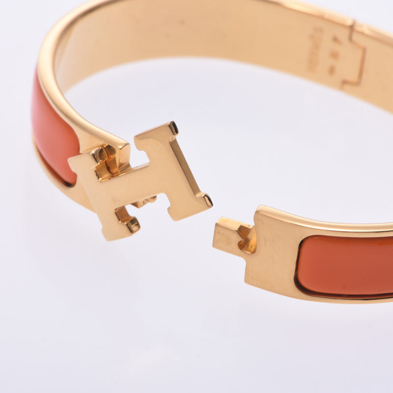 エルメスクリックアッシュ バングル オレンジ レディース ブレスレット