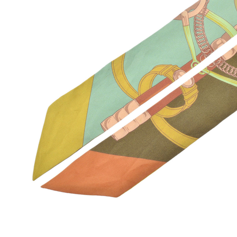 エルメスツイリー 黄金の拍車/EPERON D'or 緑系 レディース シルク