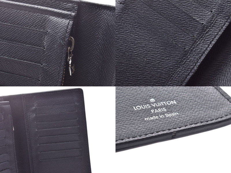 ルイヴィトン エピ ポルトフォイユ ブラザ 黒 M60622 メンズ 本革 長