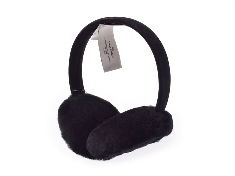 アグ Wクラシック イヤーマフ 黒 レディース シープスキン 耳あて